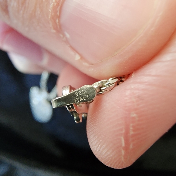 Stunning Vintage 14k White Gold 1.85ctw Diamond Heart Pendant + 16in Rope Chain - Picture 5 of 12